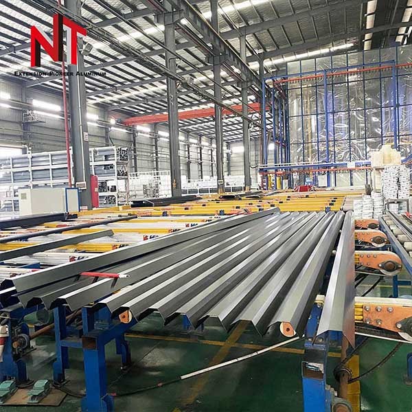 Coated pergola extruded profiles aluminium 6061