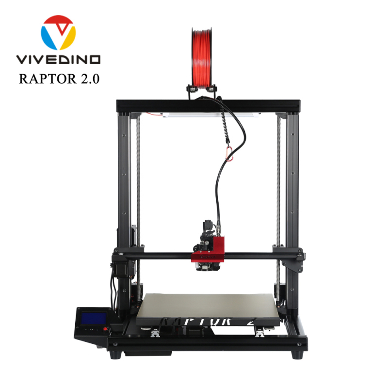 VIVEDINO Raptor 2.0 Large 3D Printer with 400x400x500mm Build Size