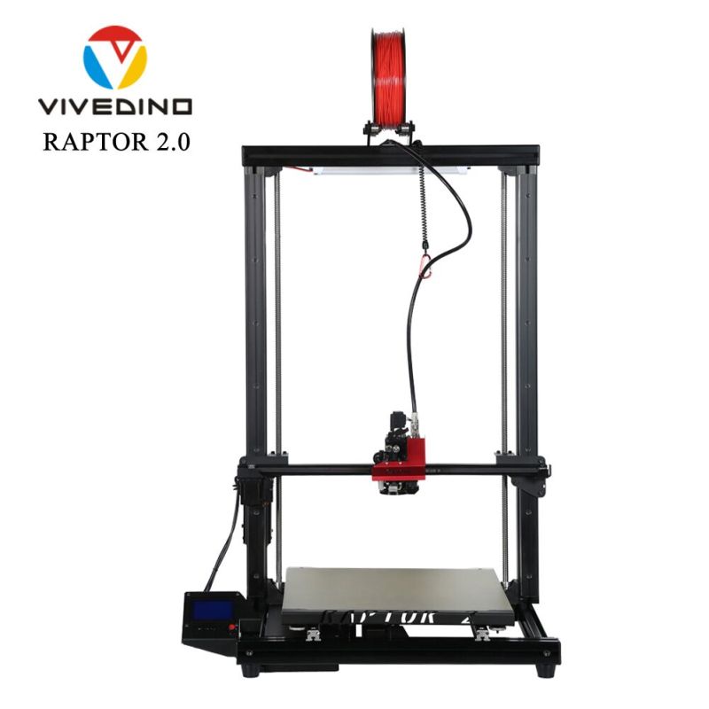 VIVEDINO Raptor 2.0 Huge 3D Printer with 400x400x700mm Print Size