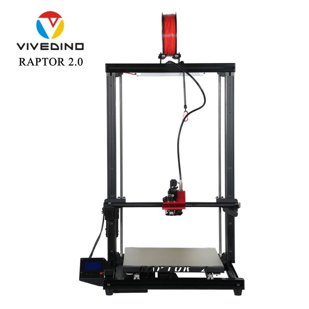 VIVEDINO Raptor 2+ Huge 3D Printer with 400x400x700mm Print Size