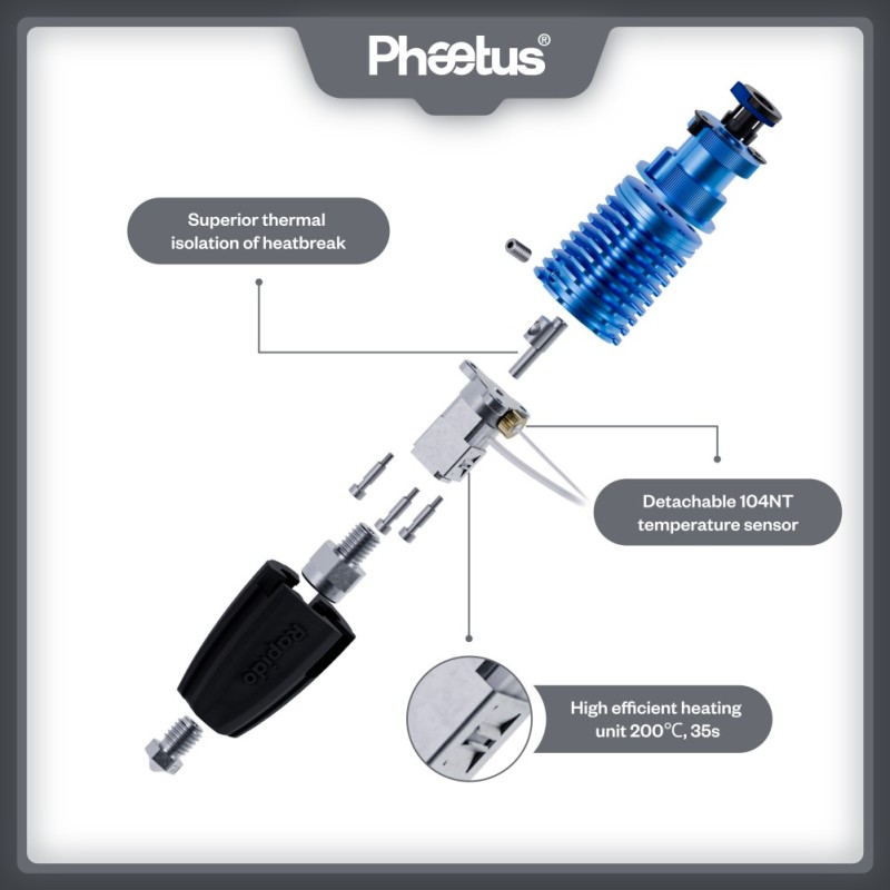 Rapido 2.0 Hotend Genuine Phaetus