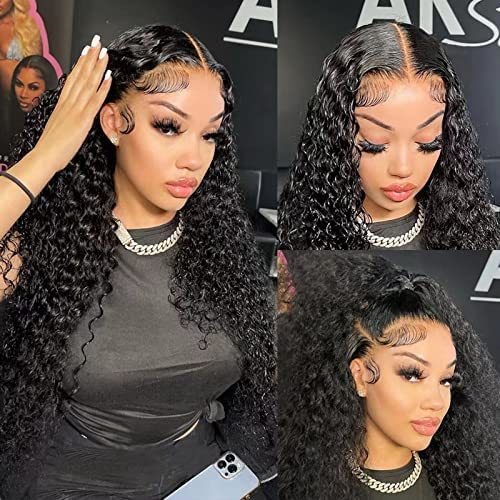 Dima Full End Water Wave Human Hair 13x6 Transparent Lace Frontal Pre-made Wig