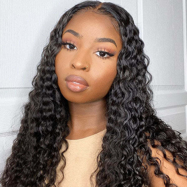 Dima Deep Wave 13x6 Transparent Lace Pre-made Wig 180% Density Glueless Wig
