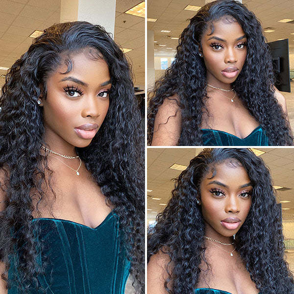 Dima Deep Wave 13x4 Transparent Lace Pre-made Wig 180% Density