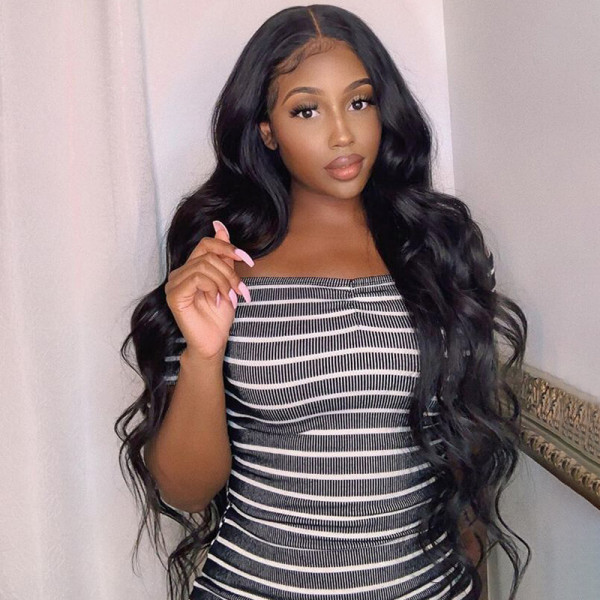 Dima 16-30 Inch Body Wave Human Hair Transparent 13x6  Lace Front Pre-made Wigs