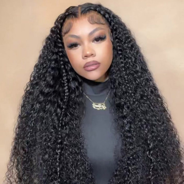 Dima Hair Curly 13x4 Transparent Lace Frontal Pre-made Wigs For Women