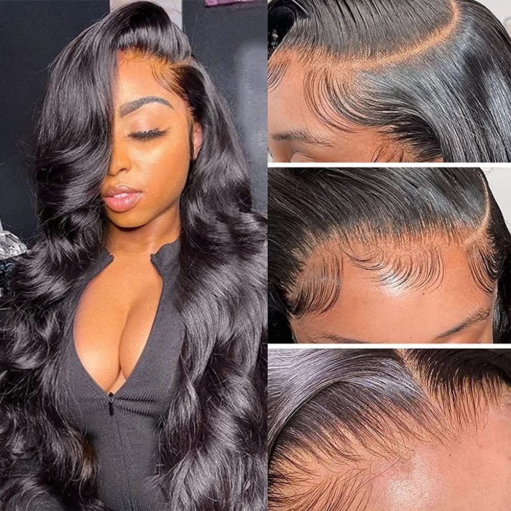 Dima Body Wave Natural Black 13x4 Undetectable Transparent Lace Frontal Pre-made Wig
