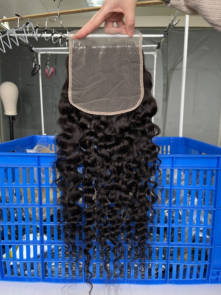 Dima Indian Curly 6x6 Transparent Lace Closure Affordable Raw Hair