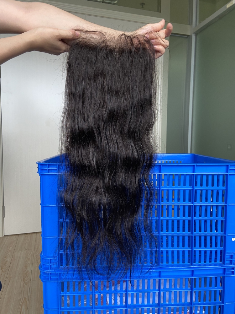 Dima 6x6 Raw Indian Wavy Transparent Lace Closure Sew In Hair Extensions