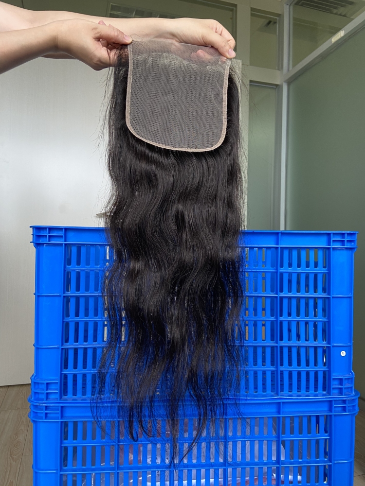 Dima 6x6 Raw Indian Wavy Transparent Lace Closure Sew In Hair Extensions