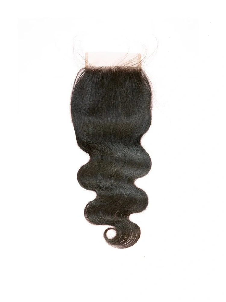Dima High Quality Brazilian Body Wave Hair 4x4 Transparent Lace Closure