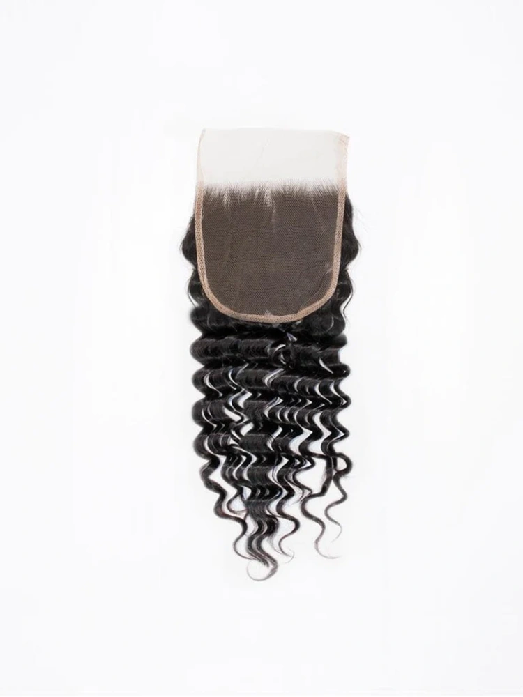 Dima Brazilian Deep Wave 6x6 Transparent Lace Closure Mink Human Hair