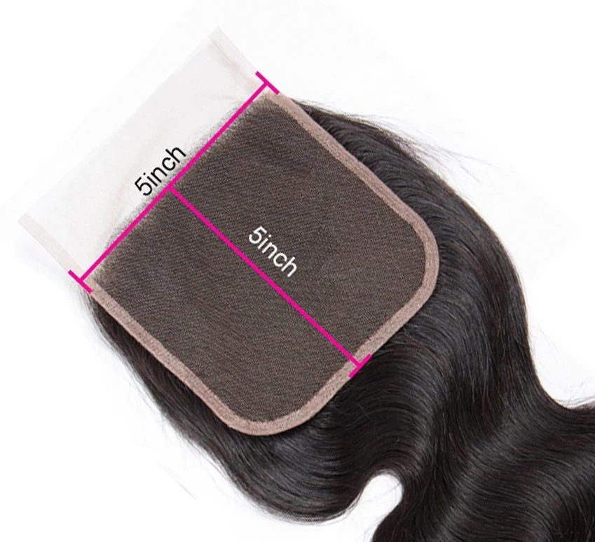 Dima 100% Unprocessed Virgin Brazilian Human Hair Loose Wave 5x5 Transparent Lace Closure