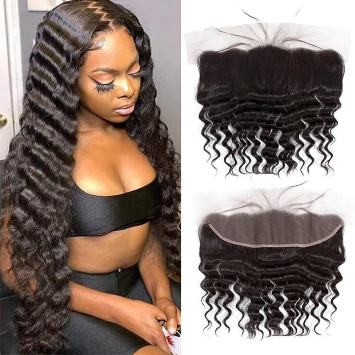 Dima 12A Brazilian Hair Loose Deep 13x6 Transparent Lace Frontal Human Hair