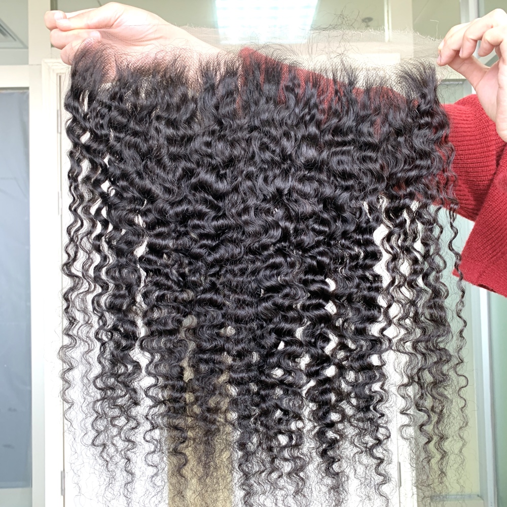 Dima Top Selling Indian Curly Raw Hair 13x6 Transparent Lace Frontal