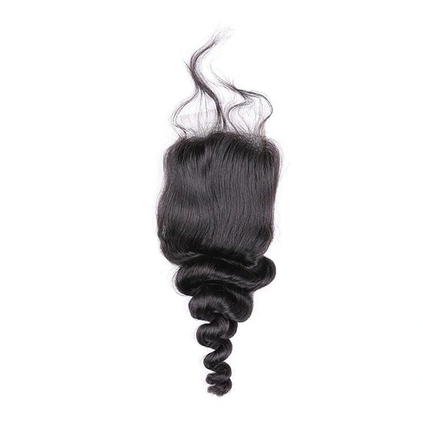 Dima Affordable Loose Wave Brazilian Hair 4x4 Transparent Lace Closure