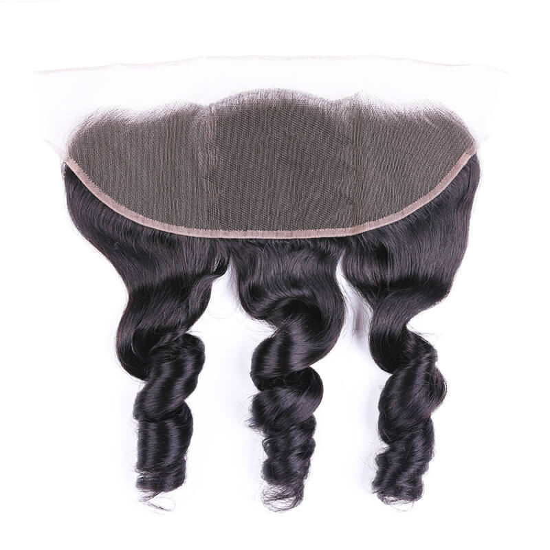 Dima 13x6 Transparent Lace Frontal Ear to Ear Loose Wave Brazilian Hair