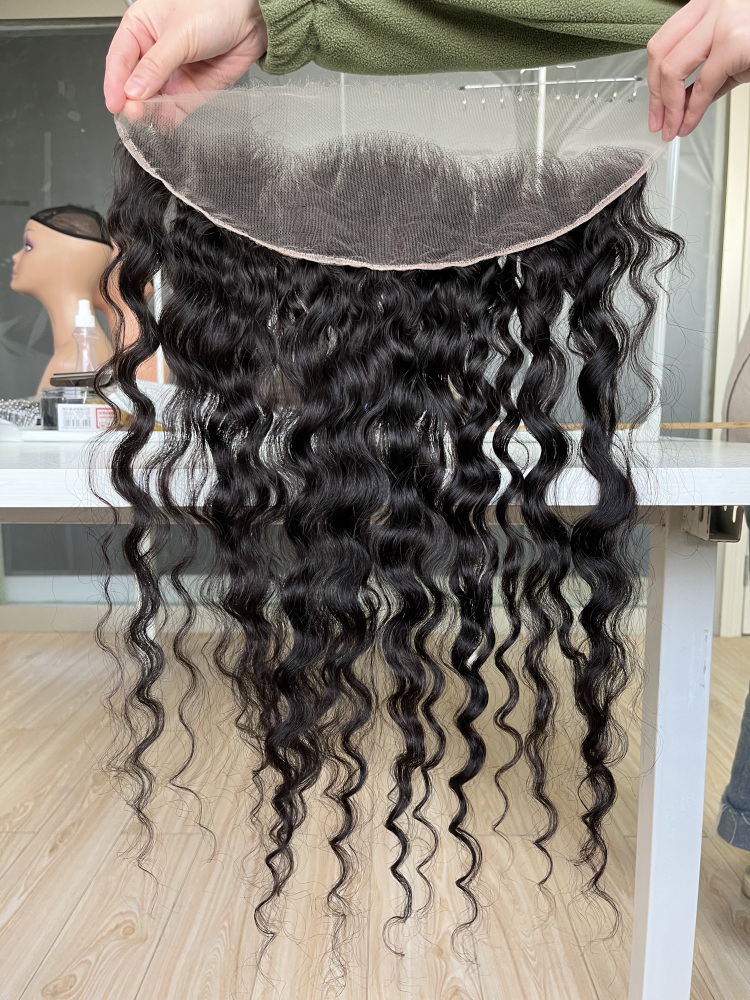 Dima 13x6 Transparent Lace Frontal Burmese Curly Raw Hair