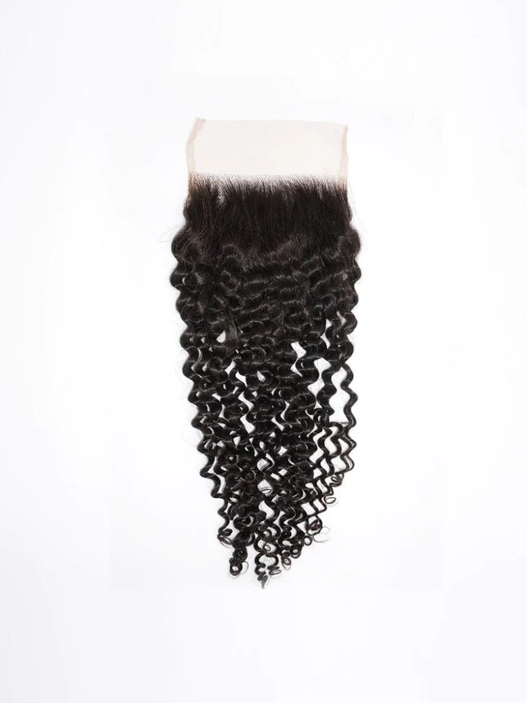 Dima 12A Grade Brazilian Jerry Curly Human Hair 6x6 Transparent Lace Closure