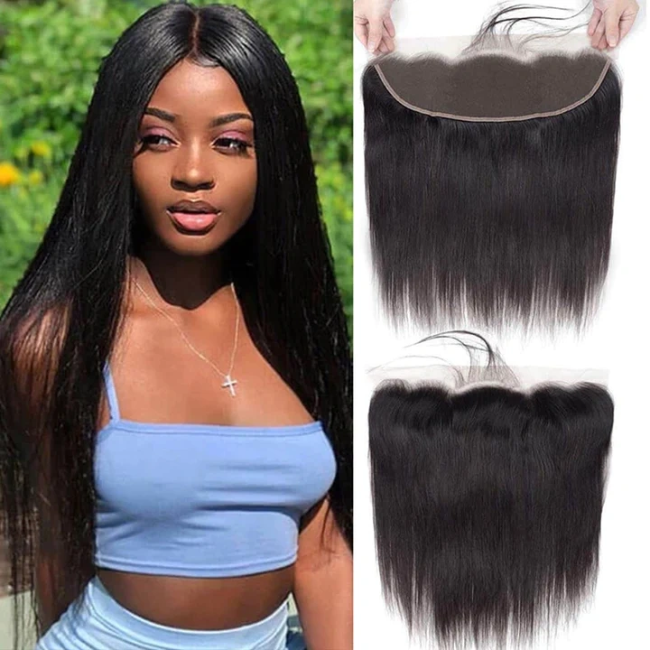 Dima Brazilian Hair 12A Straight 13x6 Transparent Lace Frontal