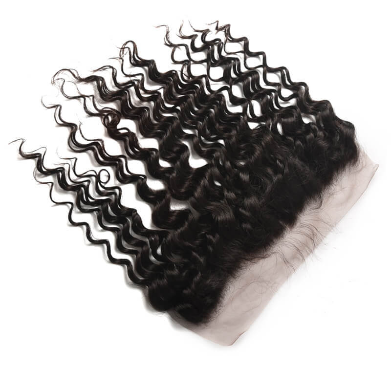 Dima 12A Brazilian Hair Water Wave Free Part 13x6 Transparent Lace Frontal