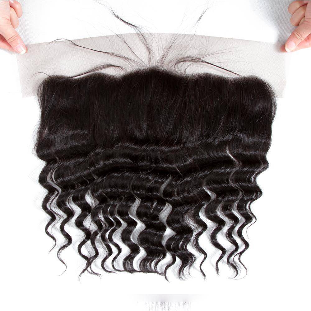 Dima 12A Brazilian Hair Loose Deep 13x6 Transparent Lace Frontal Human Hair