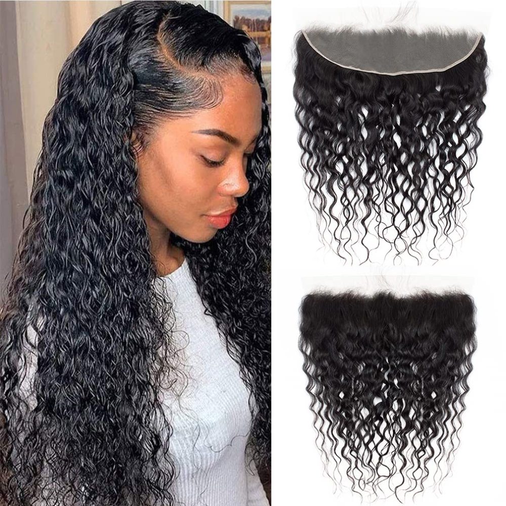 Dima 12A Brazilian Virgin Hair Water Wave 13x4 Ear to Ear Transparent Lace Frontal