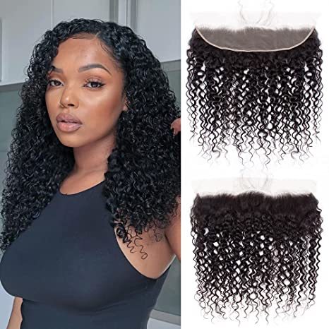 Dima 12A Brazilian Hair Jerry Curly 13x6 Transparent Lace Frontal Free Part
