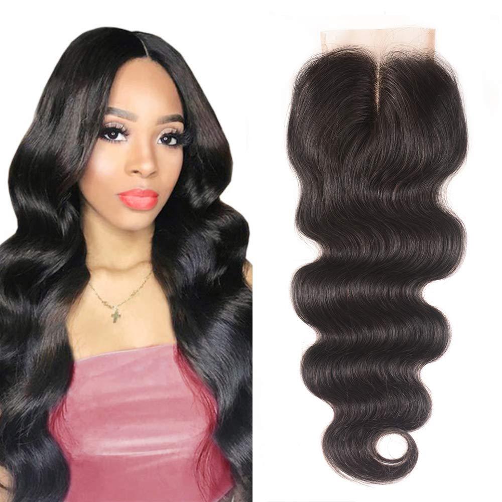 Dima Free Part Body Wave Brazilian Mink Human Hair 6x6 Transparent Lace Closure