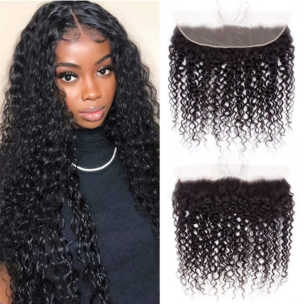 Dima Unprocessed 12A Brazilian Hair Deep Wave 13x6 Transparent Lace Frontal