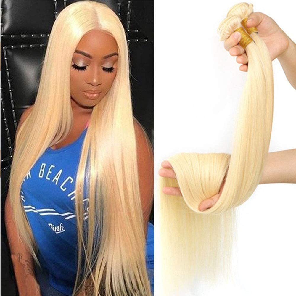 Dima 613 Blonde Color Straight Single Bundles Unprocessed Virgin Hair Weave