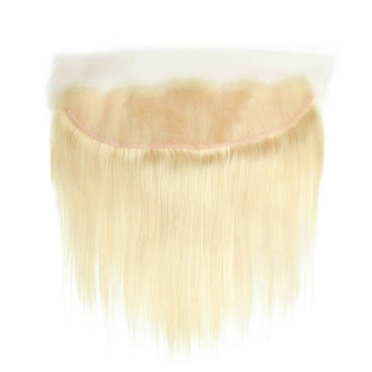 Dima 13X6 Transparent Lace Frontal Blonde #613 Color Straight Virgin Hair