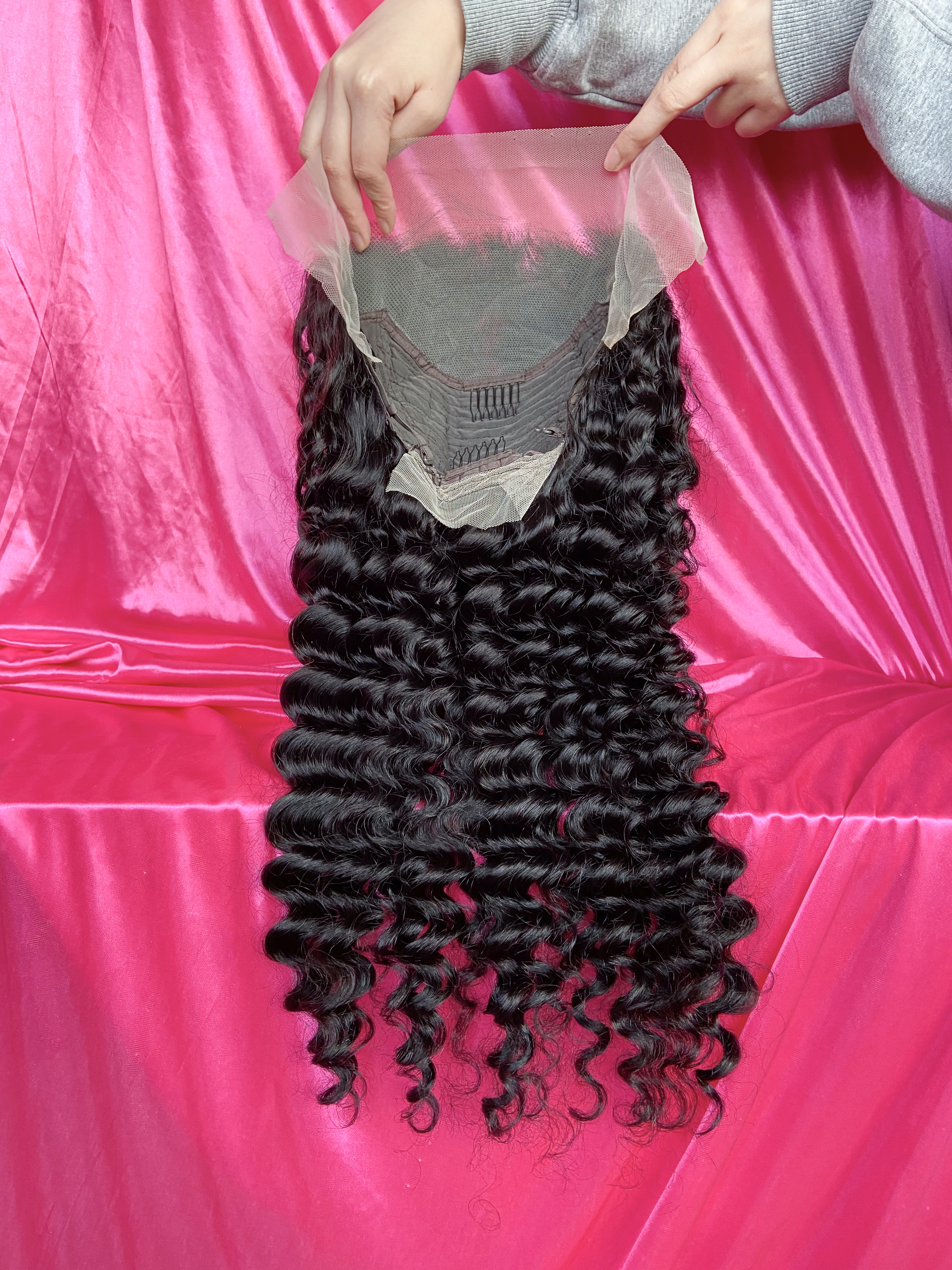 Dima Deep Wave 13x4 Transparent Lace Pre-made Wig 180% Density