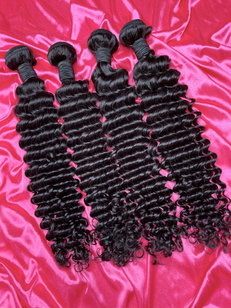 Dima Brazilian Deep Wave Virgin Human Hair Single Bundle