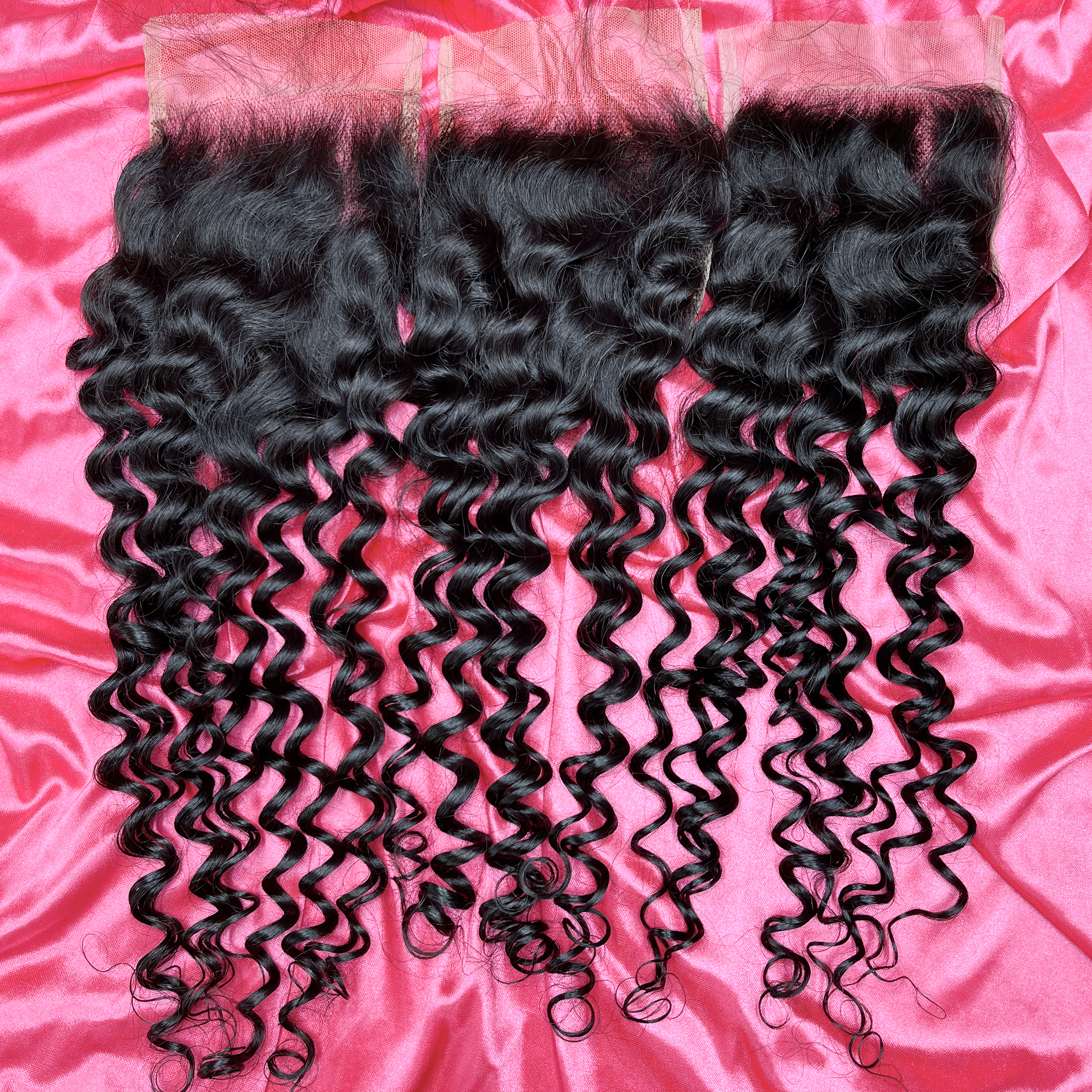 Dima Deep Wave Transparent Closure 5x5 Free Part 100% Brazilian Human Hair