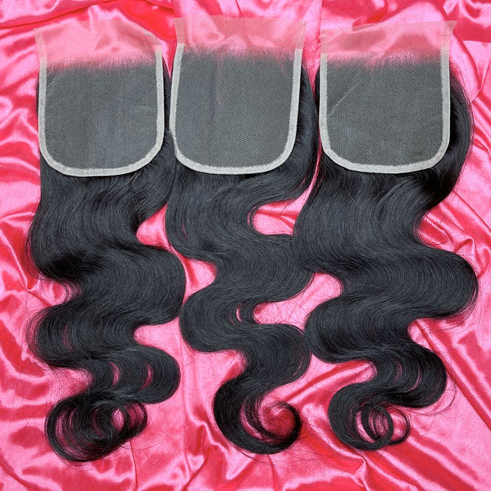 Dima Brazilian Virgin Hair Water Wave 12A Hair 5x5 Transparent Lace Closure
