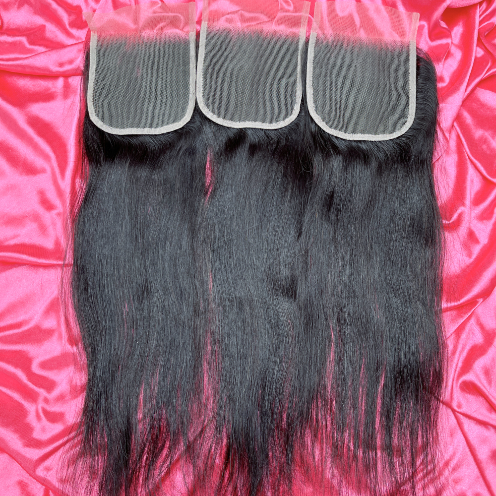 Dima Straight Brazilian 5x5 Transparent Lace Closure Free Part Middle Part Three Part On Sale
