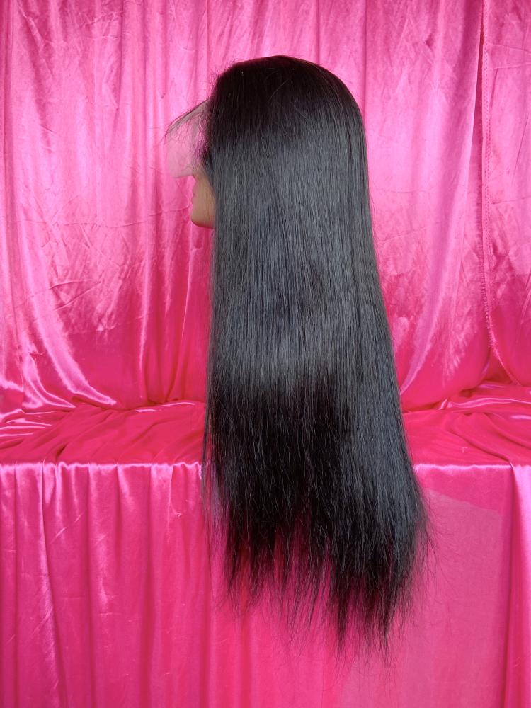 Dima Straight 13x4 Transparent Lace Front Human Hair Pre-made Wig