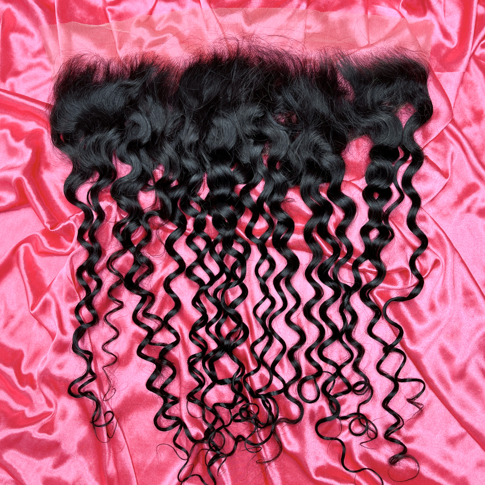 Dima 12A Brazilian Virgin Hair Water Wave 13x4 Ear to Ear Transparent Lace Frontal