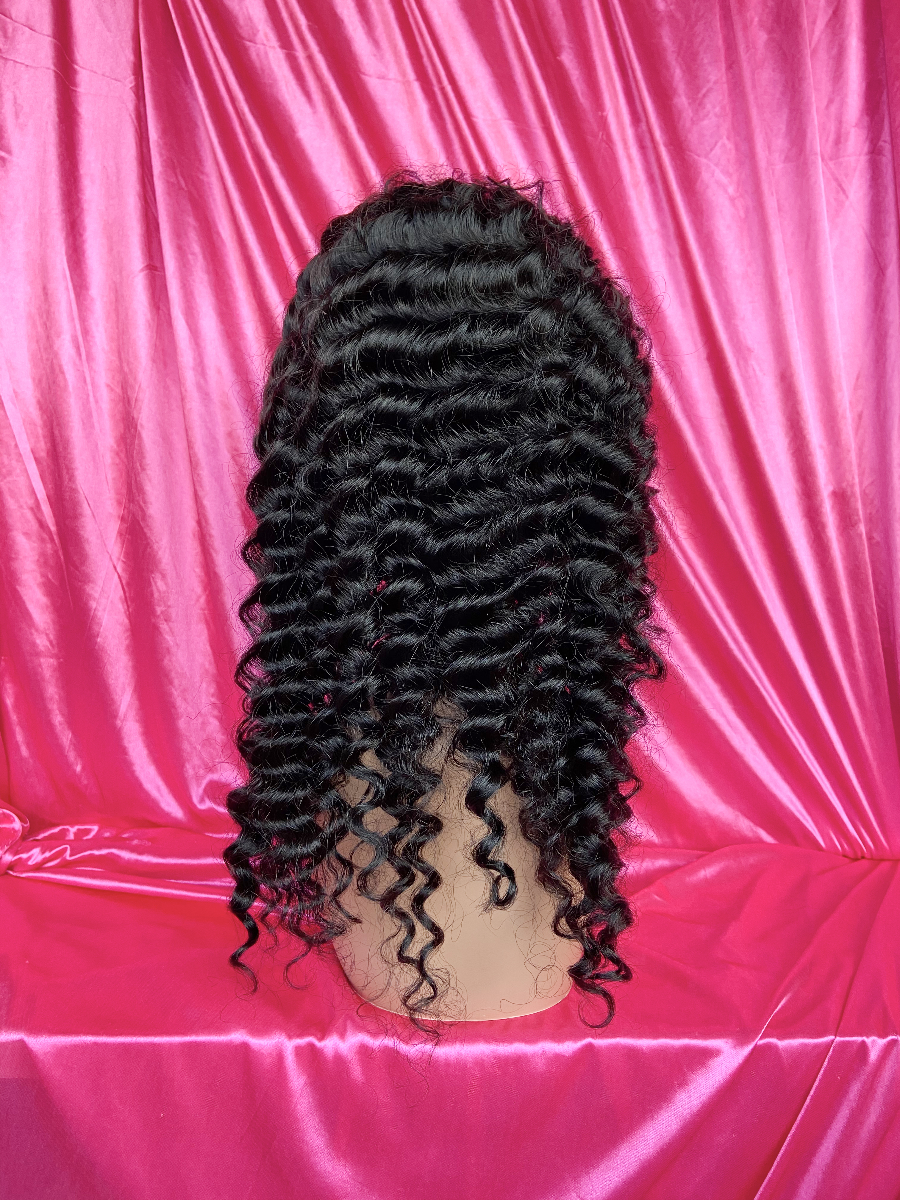 Dima Deep Wave 13x4 Transparent Lace Pre-made Wig 180% Density