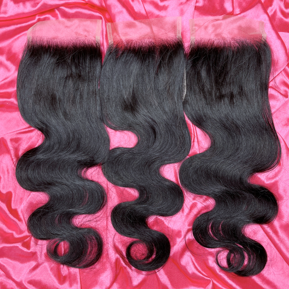 Dima 12A Brazilian Mink Human Hair Body Wave 5x5 Transparent Lace Closure