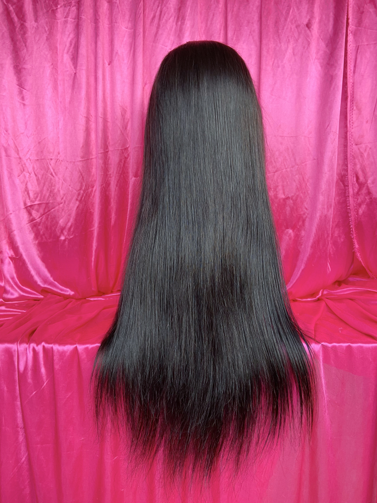 Dima Straight 13x4 Transparent Lace Front Human Hair Pre-made Wig