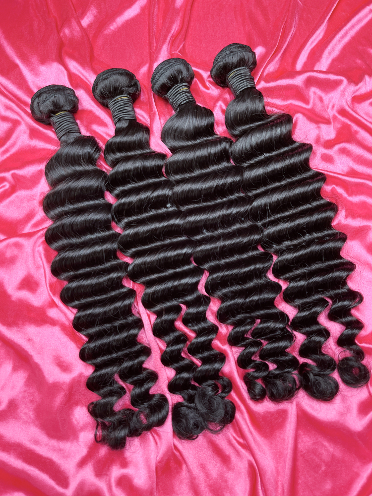 Dima Hair Brazilian Virgin Loose Deep Human Hair Weave 3 Bundles