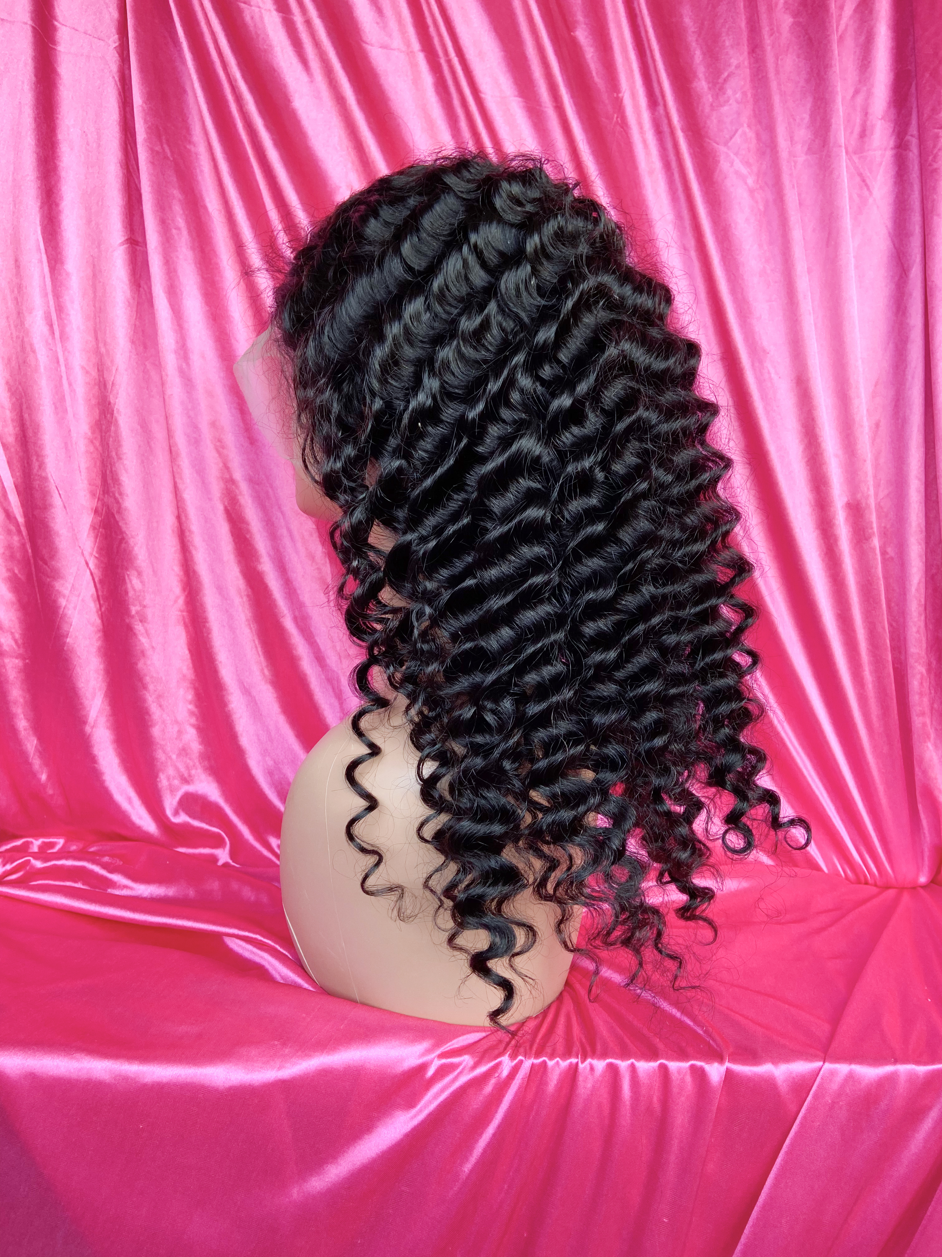 Dima Deep Wave 13x6 Transparent Lace Pre-made Wig 180% Density Glueless Wig