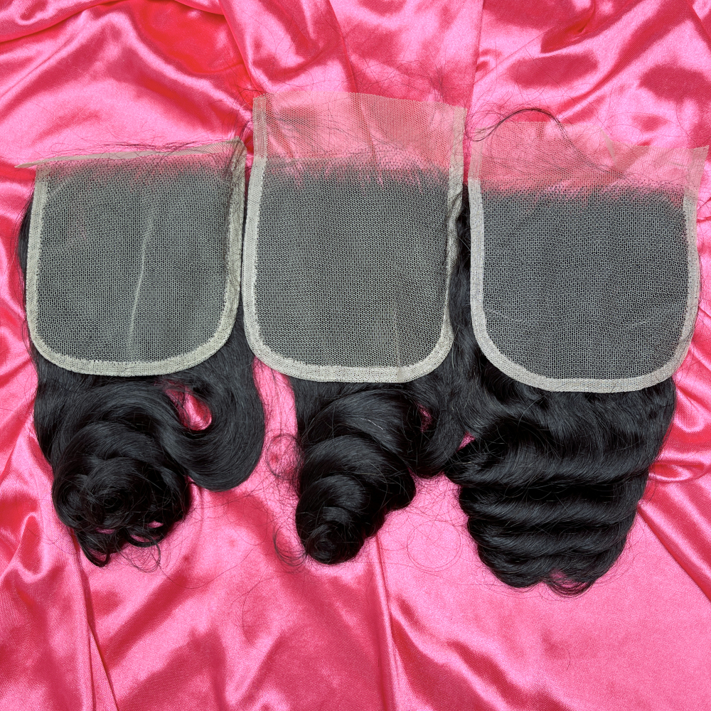 Dima Brazilian Virgin Hair Water Wave 12A Hair 5x5 Transparent Lace Closure