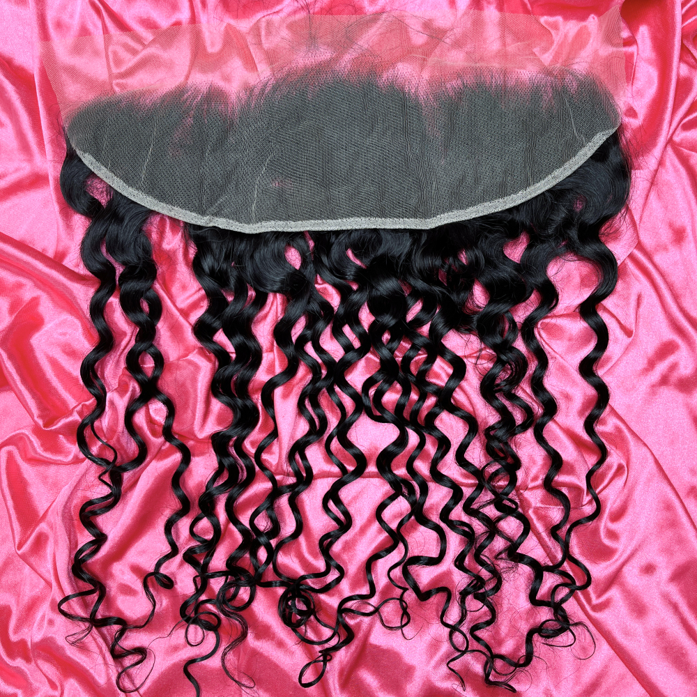 Dima 12A Brazilian Virgin Hair Water Wave 13x4 Ear to Ear Transparent Lace Frontal