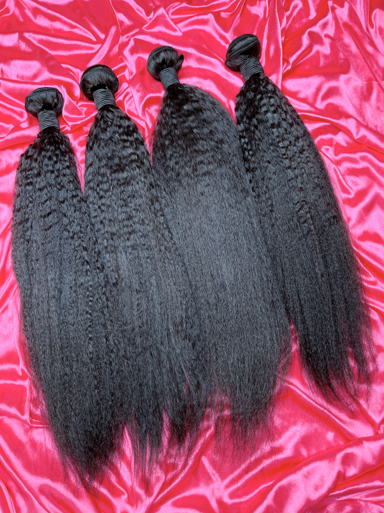 Dima Brazilian Kinky Straight Hair Weave Bundles Human Hair Extensions