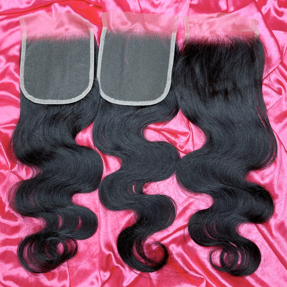 Dima 12A Brazilian Mink Human Hair Body Wave 5x5 Transparent Lace Closure