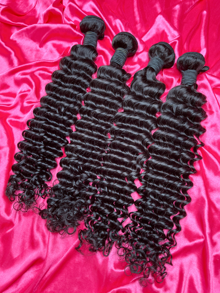 Dima Brazilian Deep Wave Virgin Human Hair Single Bundle
