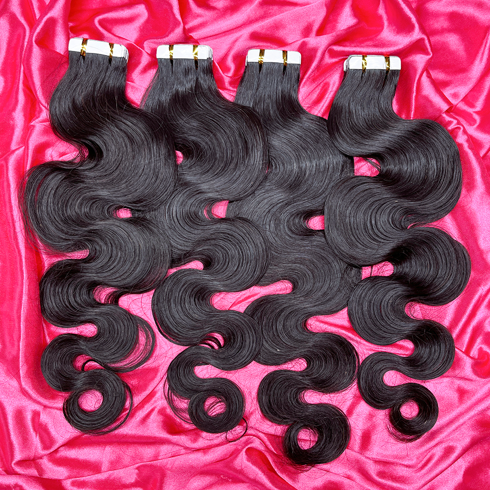 Dima 12a Grade Invisible Body Wave Tape In Human Hair Extension 20 Pcs